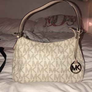 Cream Michael Kors Handbag